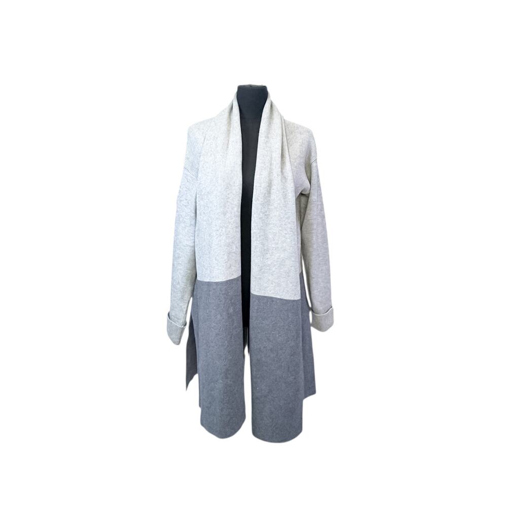 Wynne Layers Two-Tone Colorblock Open-Front Cardigan XL